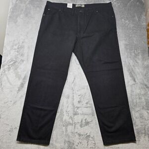 Wrangler Authentics Mens Relaxed Fit Jeans Mens 46x32 Black Denim 10ZM200BK NWT